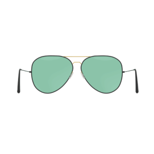 Green polarized sunglasses