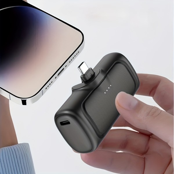 5000mAh Mini Portable Charger – 22.5W Fast Charging USB-C Power Bank for iPhone & Android