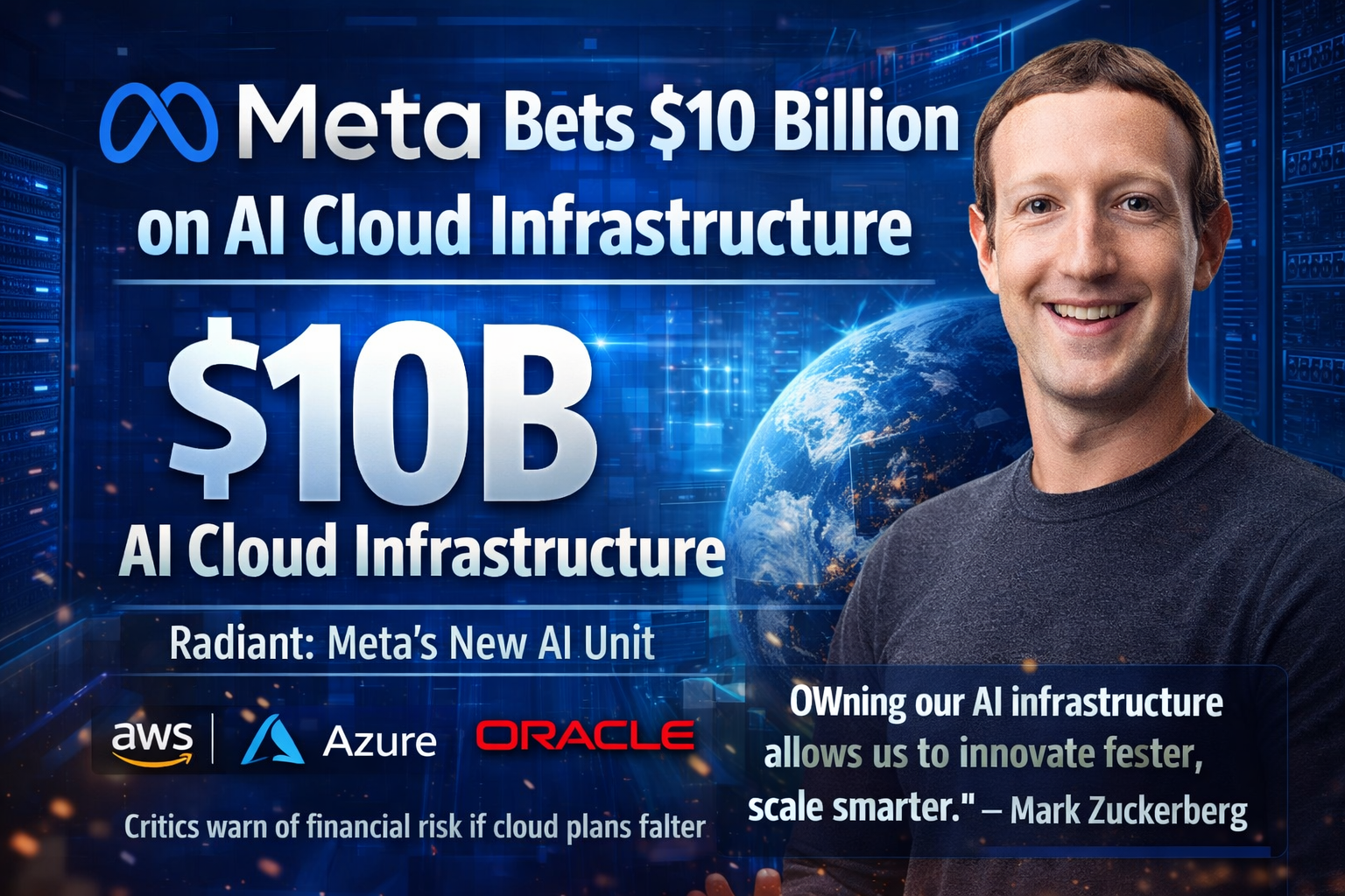 Meta Bets $10 Billion on AI Cloud Infrastructure